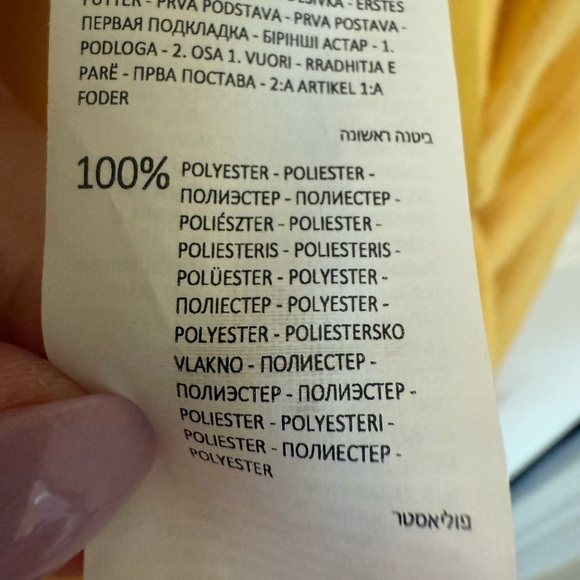 Reserved spring Yellow faux‎ Wrap Dress XS V neck flutter sleeve - Picture 12 of 13